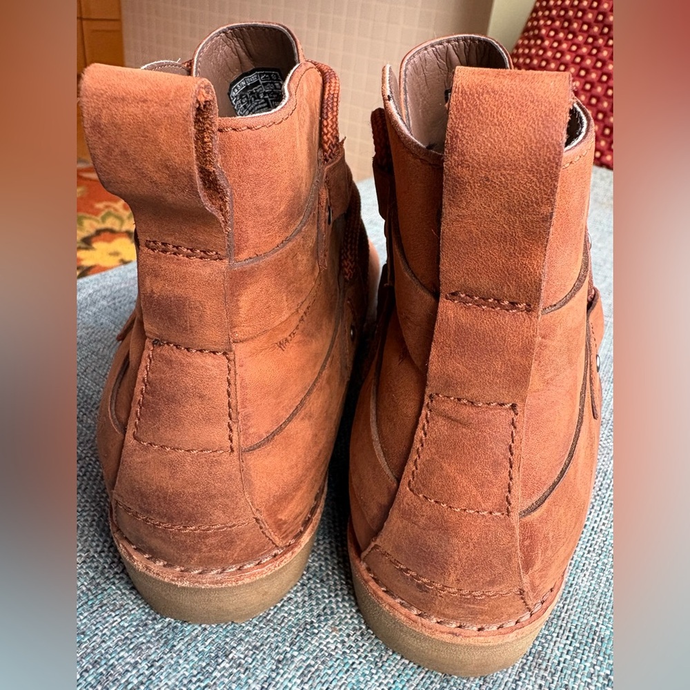 Teva Waterproof Brown Leather Ankle Boot w Climber’s Rope Inspired Laces  9 - Picture 5 of 10